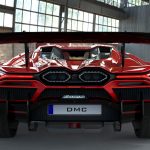 Lamborghini Revuelto Carbon Fiber Rear Diffuser Fins Super Trofeo Schumacher Body Kit