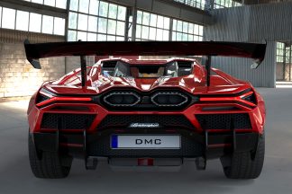 Lamborghini Revuelto Carbon Fiber Rear Diffuser Fins Super Trofeo Schumacher Body Kit
