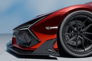 Revuelto SVJ styled Carbon Fiber Front Lip for the DMC's Lamborghini Molto Veloce Body Kit