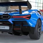 Lamborghini Revuelto "Schuhmacher" Edition Big Rear Wing Spoiler Carbon Fiber Rear View