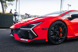 Lamborghini Revuelto DMC Front Lip Spoiler Carbon Fiber Red