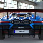 Lamborghini Revuelto Carbon Fiber Rear Diffuser OEM Replacement Rear On View