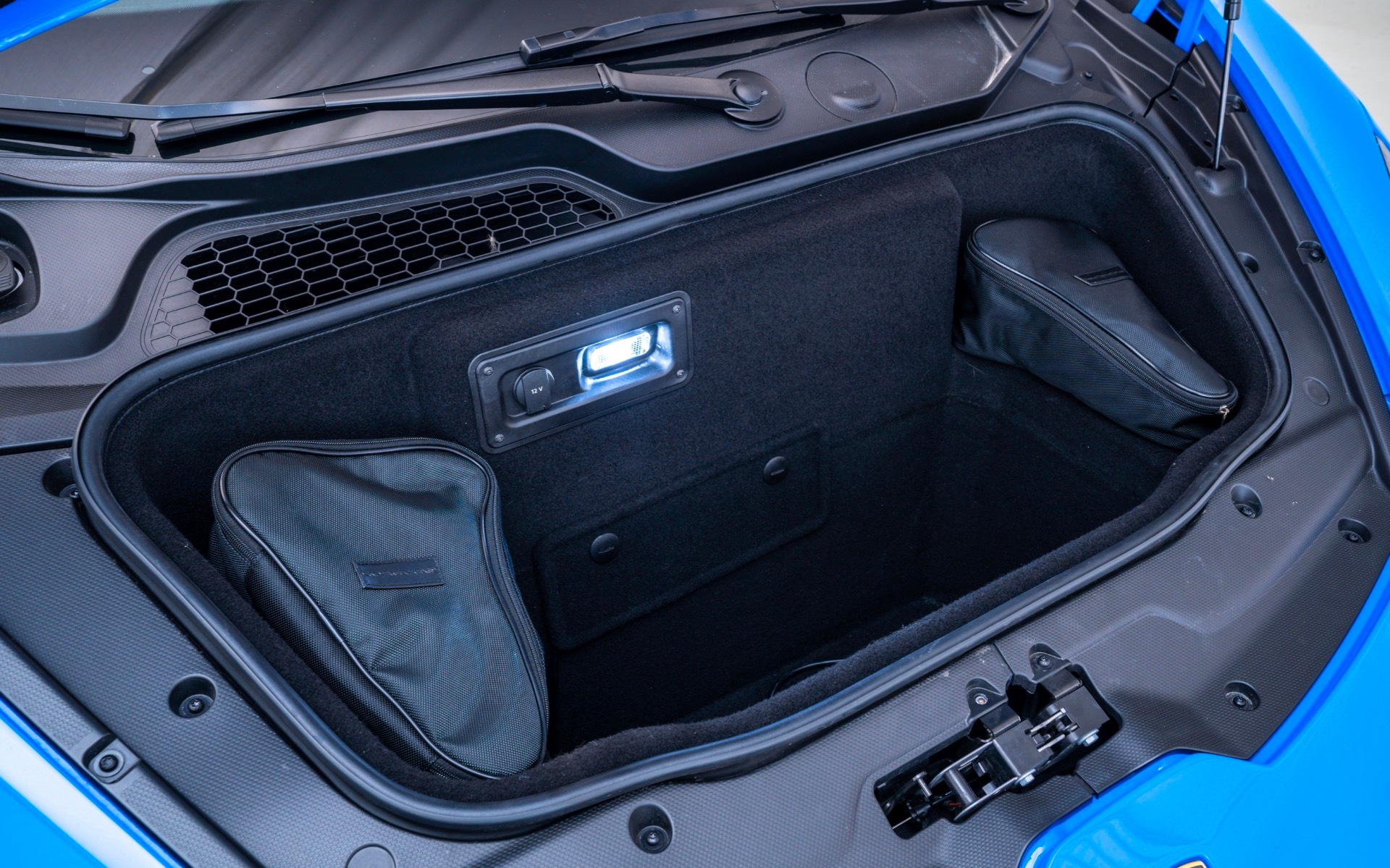 Lamborghini Aventador Spezial Version Carbon Fiber Trunk : Front Panels /  Lock Trims fits the OEM LP740 S Coupe & Roadster - DMC
