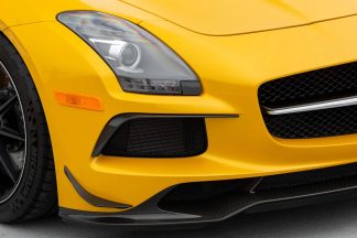 Mercedes Benz AMG SLS63 Black Series Carbon Fiber Front Carnards and Lip Spoiler
