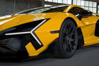 DMC Lamborghini Revuelto E-GT Front Quarter Carbon Fiber Bumper, Lip and Splitter