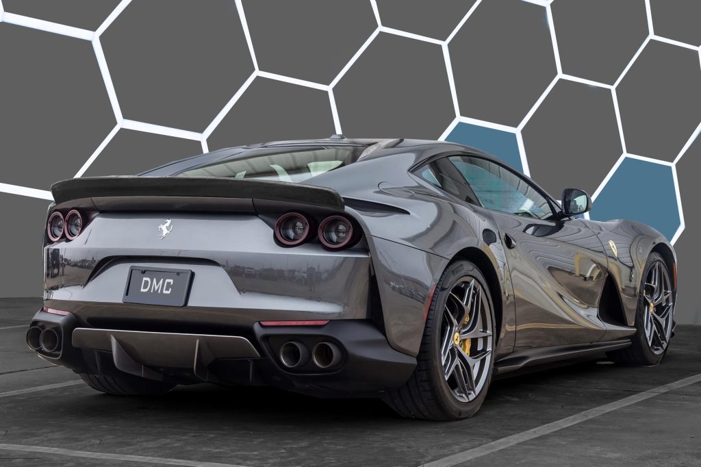 A Carbon Fiber Rear Wing Spoiler fits OEM Ferrari 812 SF - DMC