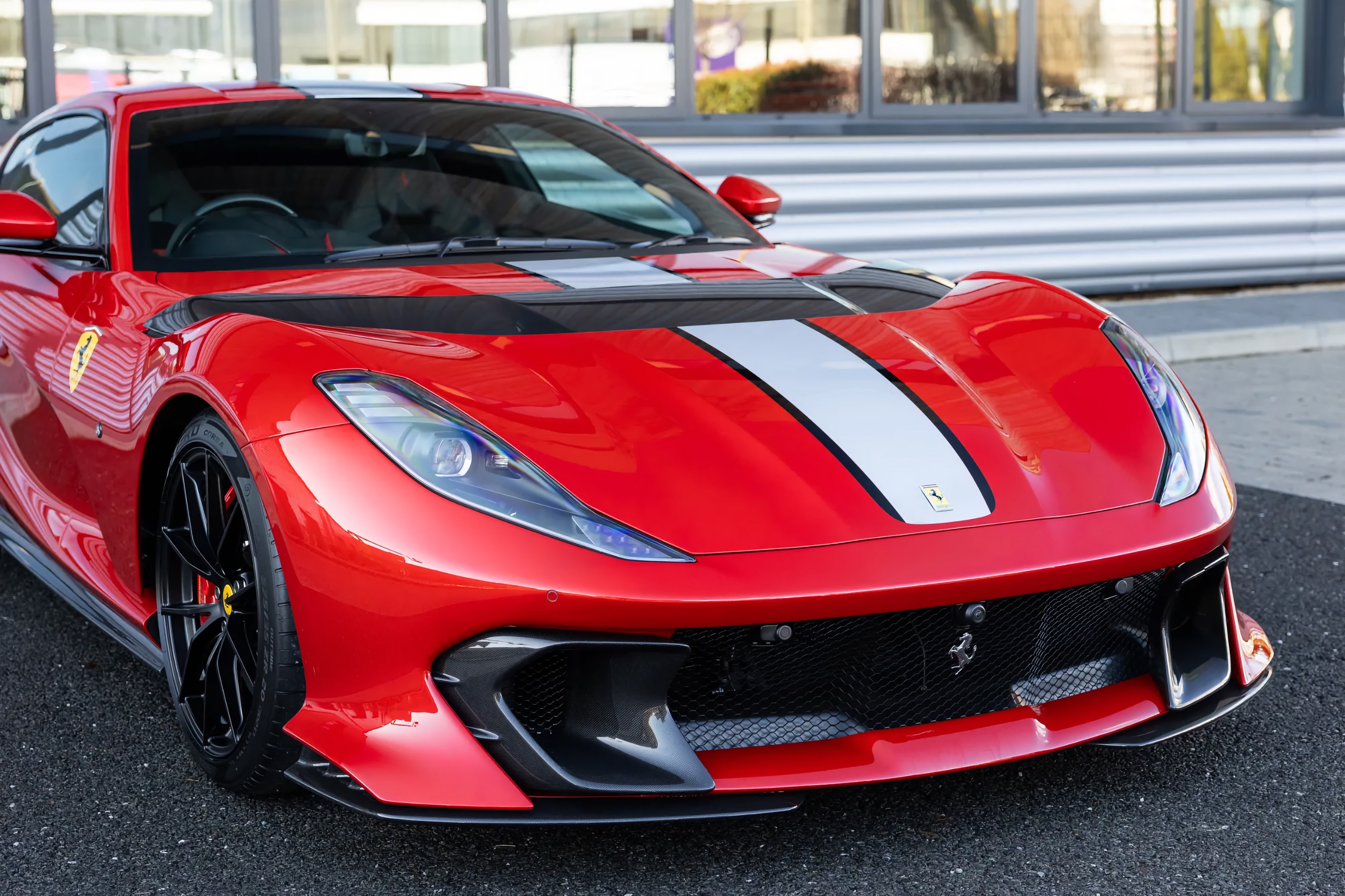 Ferrari 812 Competizione Front Hood Bonnet Carbon Fiber