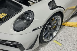 Porsche 992 Turbo S Carbon Fiber Front Bumper Carnards & Fender