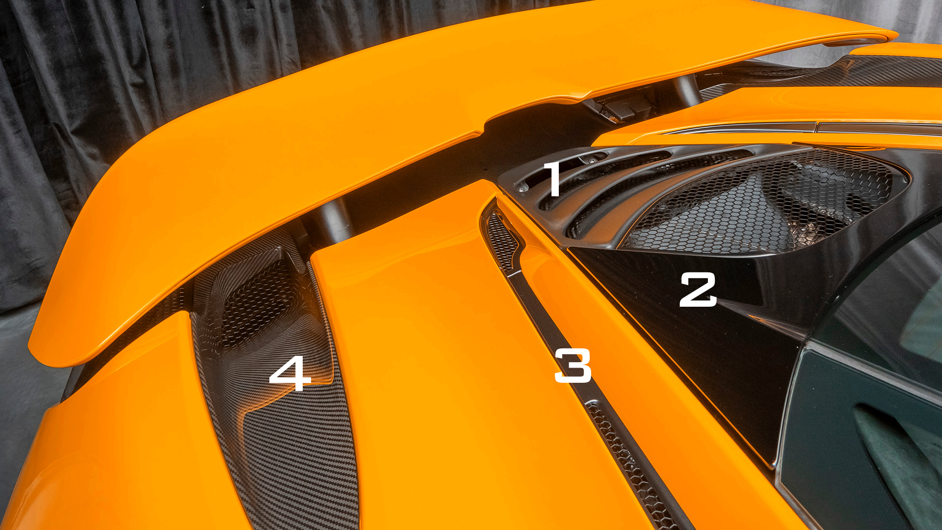 McLaren 750s Carbon Fiber Engine Bonnet