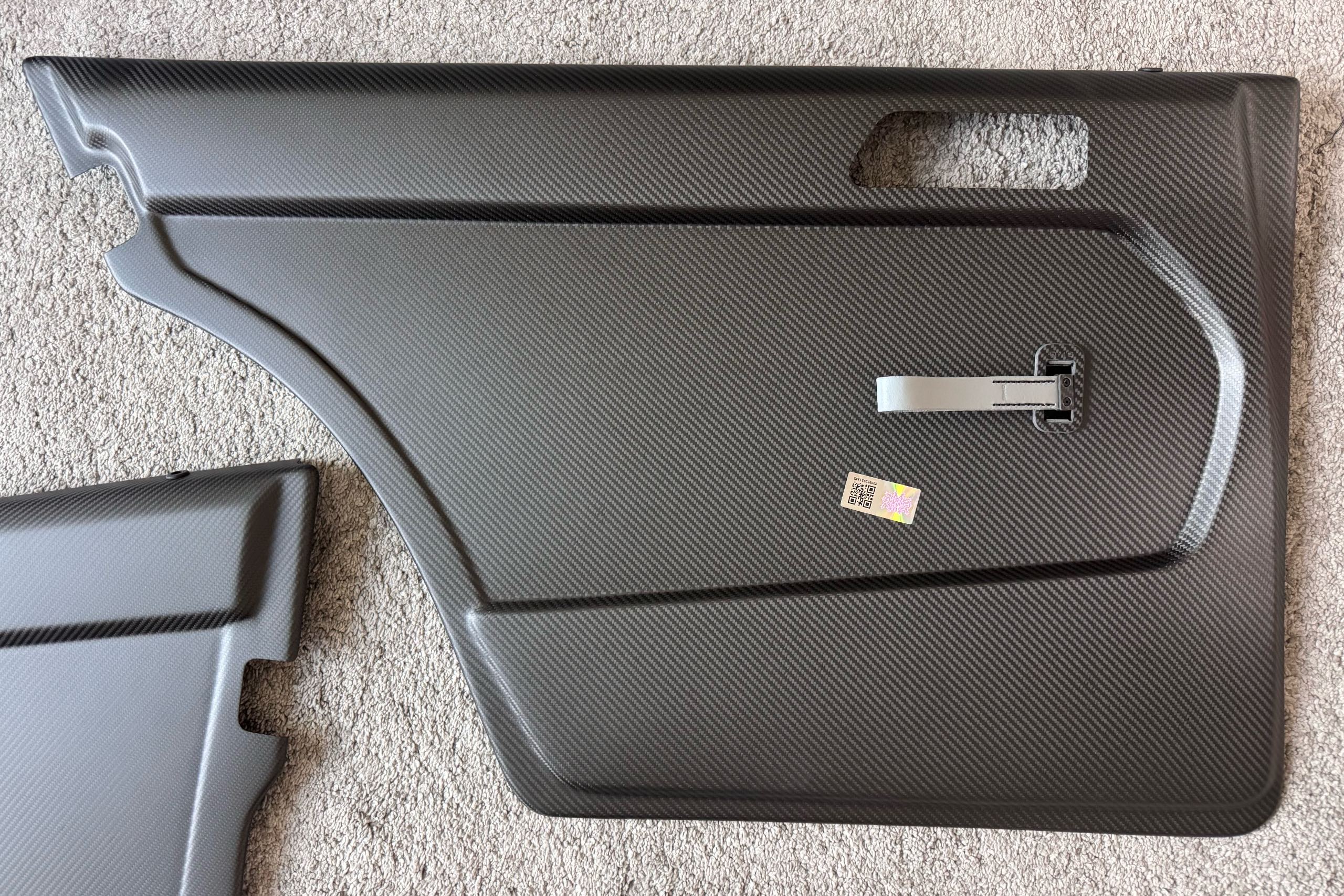 DMC carbon fiber interior door panels for Mercedes-Benz 190E AMG Evolution