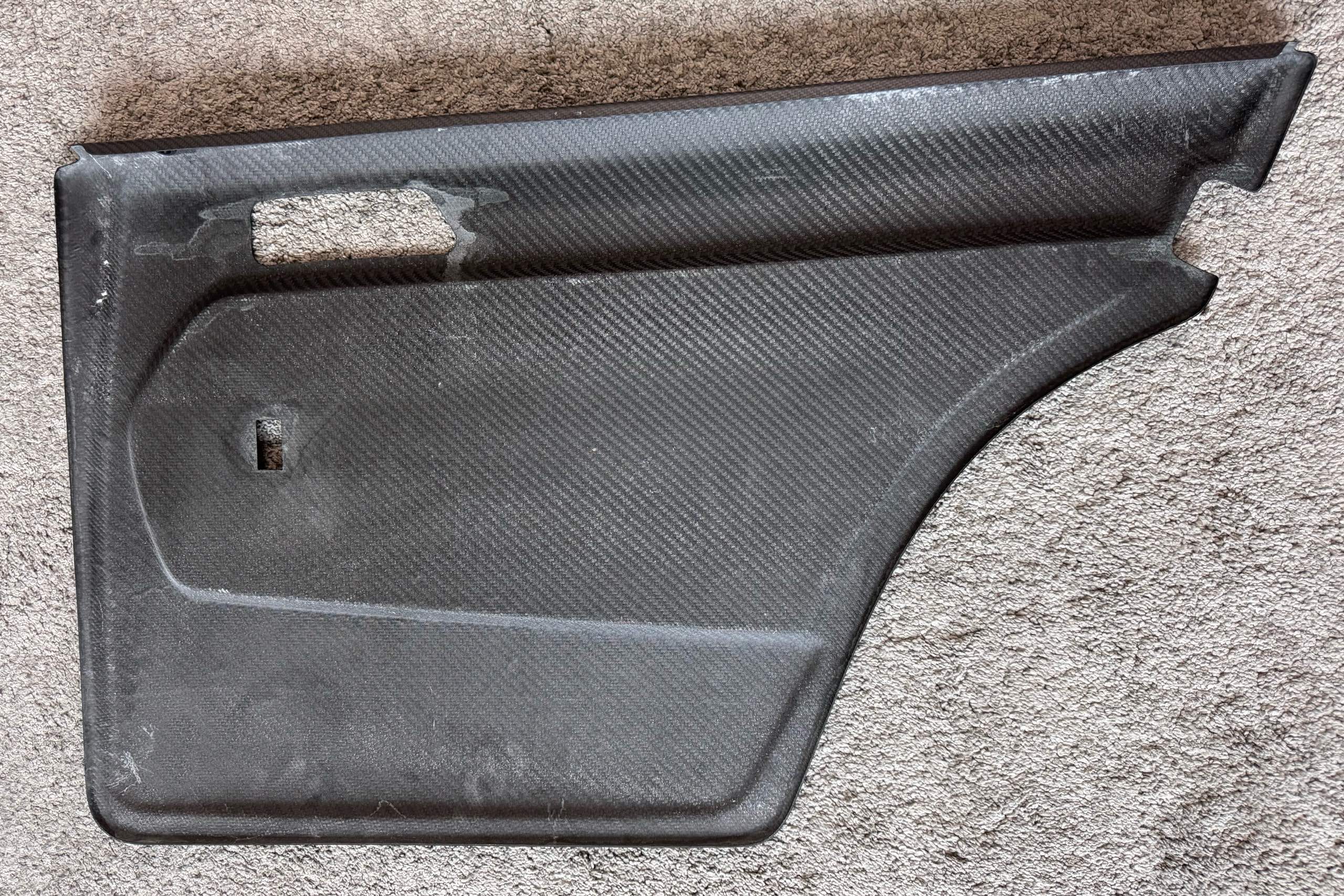 DMC carbon fiber interior door panels for Mercedes-Benz 190E AMG Evolution