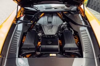 Mercedes Benz SLS OEM Original Black Series Engine Cover Panels Carbon Fiber