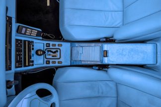 Mercedes Benz AMG R107 SL70 SL73 Custom Interior Restoration with leather and carbon fiber