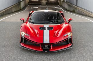 DMC Ferrari SF90 XX Carbon Fiber Facelift Body Kit Front View