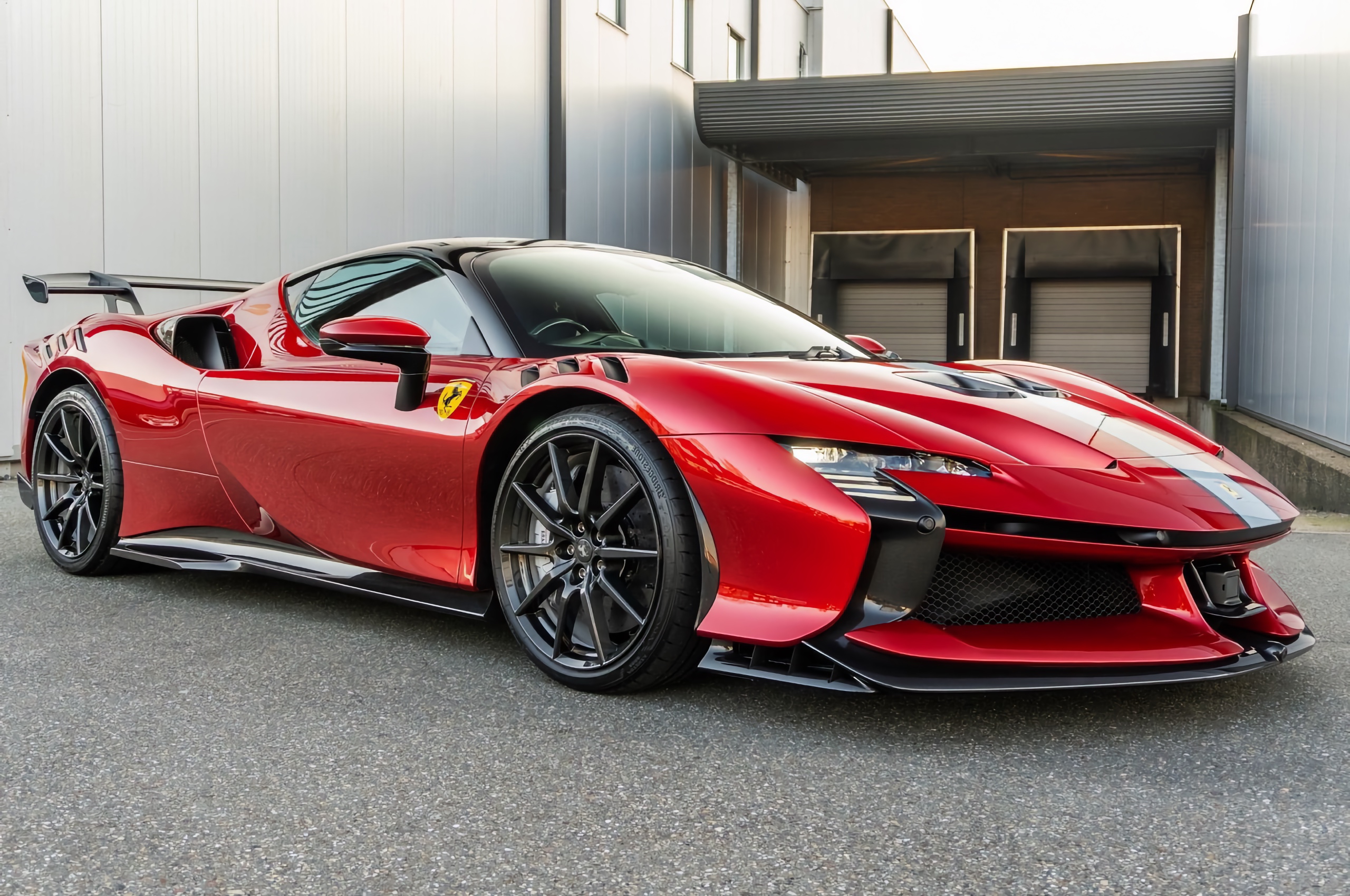 DMC Ferrari SF90 XX Carbon Fiber Facelift Body Kit Front Right View