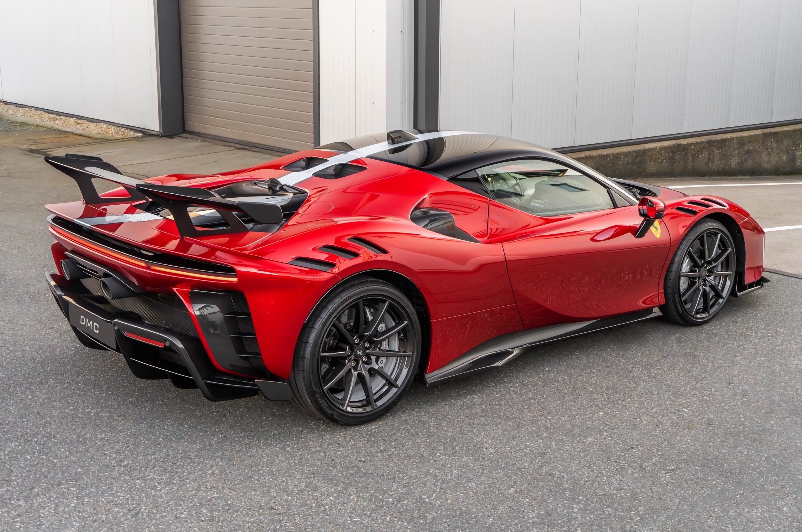 DMC Ferrari SF90 XX Carbon Fiber Facelift Body Kit Rear Right View