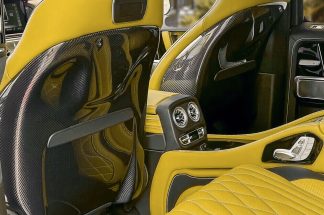 W465 2025+ Mercedes Benz AMG G63 Carbon Fiber Seat Covers