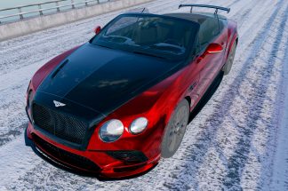 DMC Carbon Fiber Front Hood for the Bentley GTC V8 S 2012-2018 Convertible: Bird View