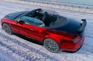 DMC Carbon Fiber Side Skirts for the Bentley GTC V8 S 2012-2018 Convertible: Bird View