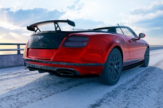 DMC Carbon Fiber Rear Diffuser for the Bentley GTC V8 S 2012-2018 Convertible: Bird View