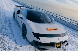 Ferrari 849 Testarossa XX Carbon Fiber Front Lip Spoiler and Front Hood