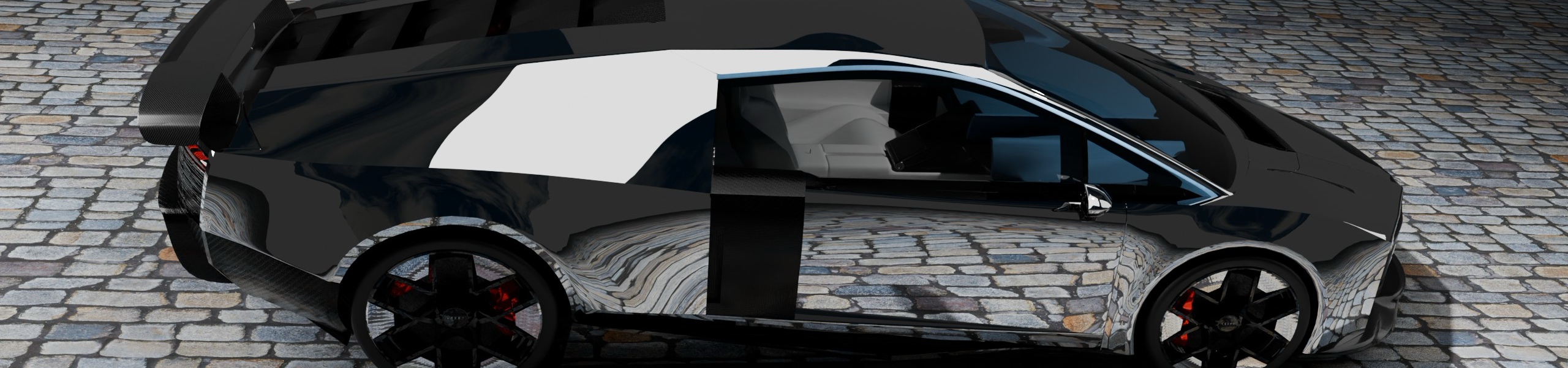 Audi Novulari Carbon Fiber Rear Wing Spoiler in DIablo SV Style