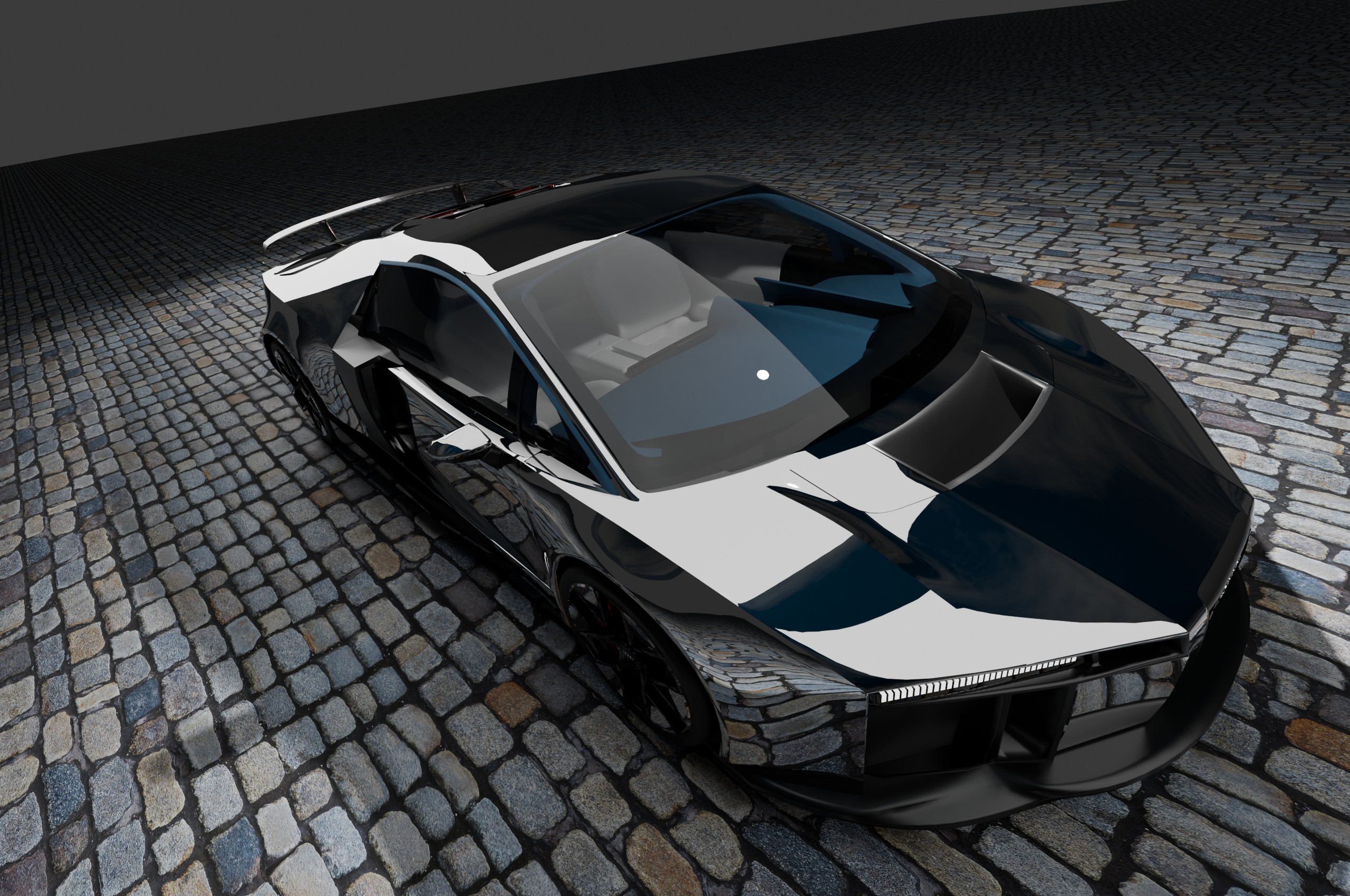 Audi Novulari Carbon Fiber Rear Wing Spoiler in DIablo SV Style