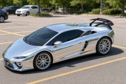 DMC Lamborghini Temerario Brix Package: Carbon FIber Wing Spoiler: Front Top Side View